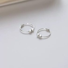 রুপার সার্কুলার ইয়াররিং SE22